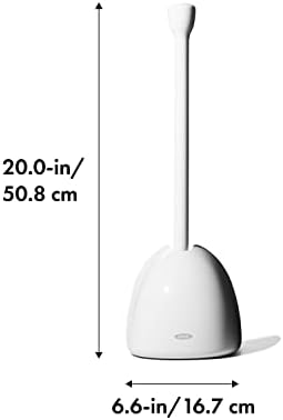 OXO Good Grips Toilet Plunger with Cover White 1
