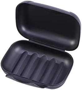 Ciieeo Portable Leakproof Soap Dish for Travel Hiking Black