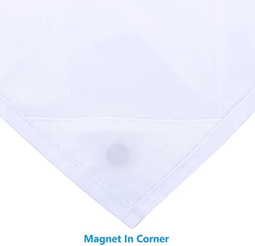 YOSTEV Waterproof Shower Curtain Liner 36x72 White with Grommets and Magnets 1