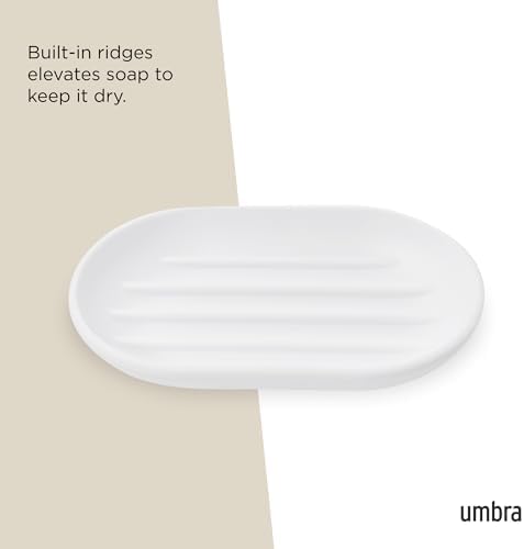 Umbra Touch Dish for Bathroom - Modern White Soap Holder