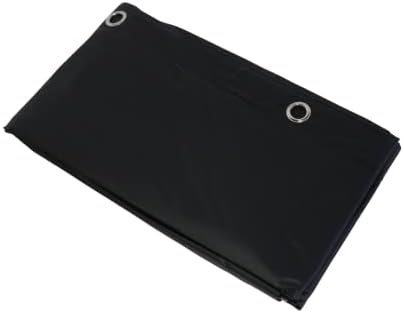 Dependable Industries Extra Long Magnetic Shower Curtain Liner Black 1