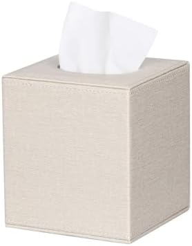 ArcaGuru Tissue Box Cover with Magnetic Closure - Beige