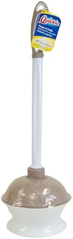 Quickie Plastic Toilet Plunger with Caddy 1