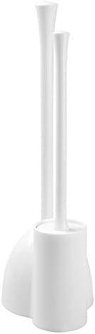 InterDesign iDesign Una Toilet Brush and Plunger Combo Set White 1