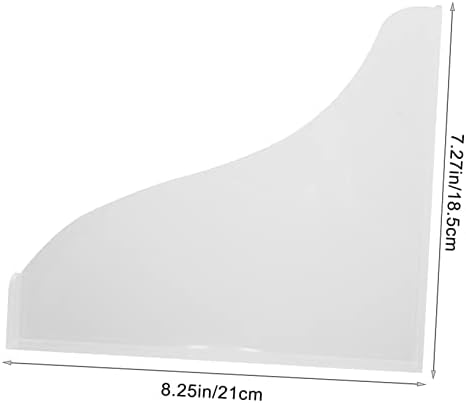 JECOMPRIS Bathtub Corner Set of 2 Acrylic Splash Guards 1