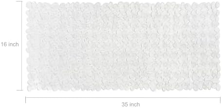 Vannokor Clear Non-Slip Bath Mat 35x16 Inch