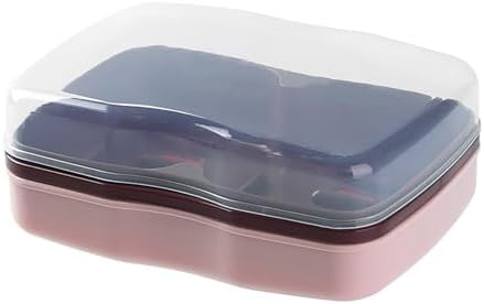 Grebest Dual Compartment Soap Dish with Drainage Tray