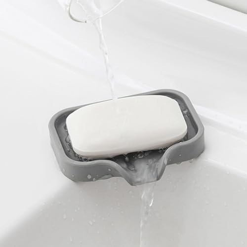 Self Draining Soap Bar Holder S Grey