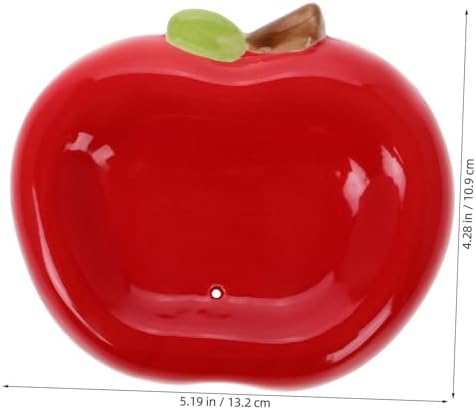 STOBAZA Apple Ceramic Soap Holder with Drainage
