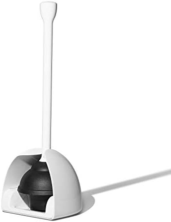 OXO Good Grips Toilet Plunger with Cover White 1