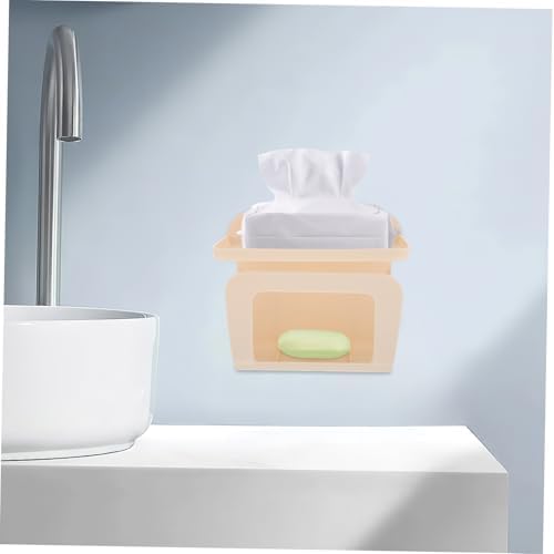 BESTYASH Toilet Paper Holder with Shelf Wall Mounted Organizer