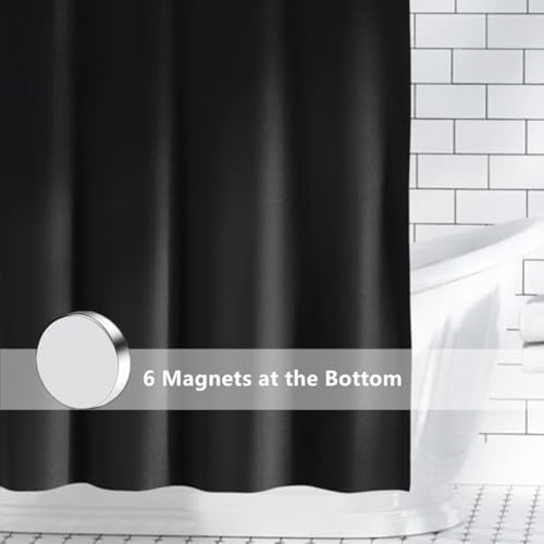 Felisa Soft Waterproof Shower Curtain Liner with 6 Magnets