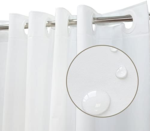 YISURE No Hook Shower Curtain Liner 72x74 Inches
