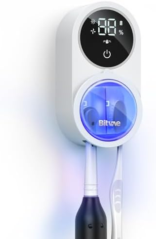 Bitvae Rechargeable Toothbrush Cleaner with LED Screen