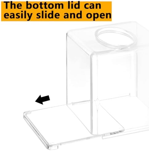 Voittozege 2 Pack Clear Acrylic Tissue Boxes 5x5x55 Inch