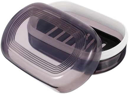 Cabilock Portable Travel Soap Box with Leak-Proof Lid