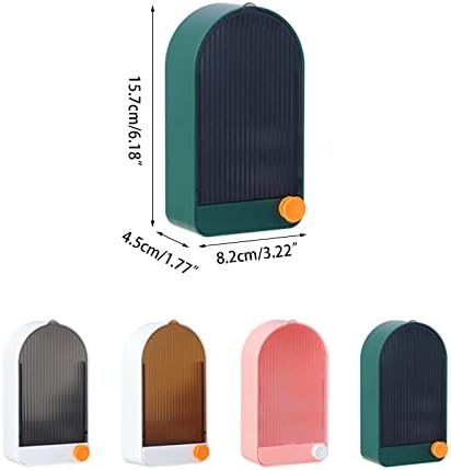 Wall Mounted Soap Box with Lid Hook and Drainage
