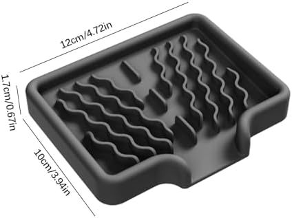 Huvqianu Soap Dish with Drainage and Non-Slip Design