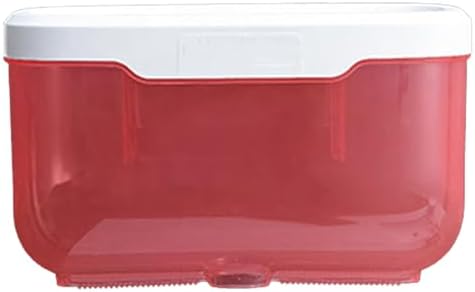 Wall Mounted Tissue Box Holder Large Capacity Transparent Pink