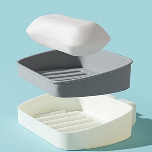 Hokojix Double Drain Suction Cup Soap Dish