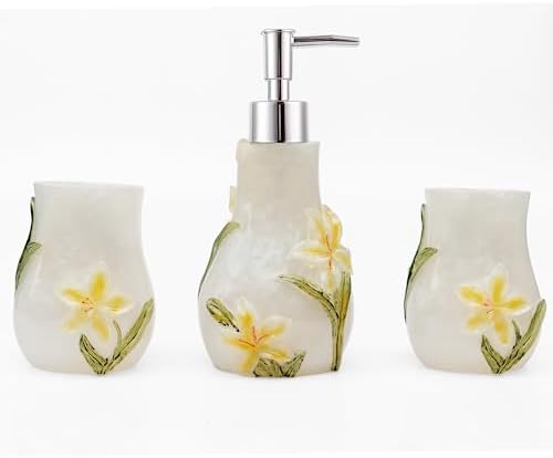 LUANT Butterfly Pattern Bathroom Vanity Set 5 Piece