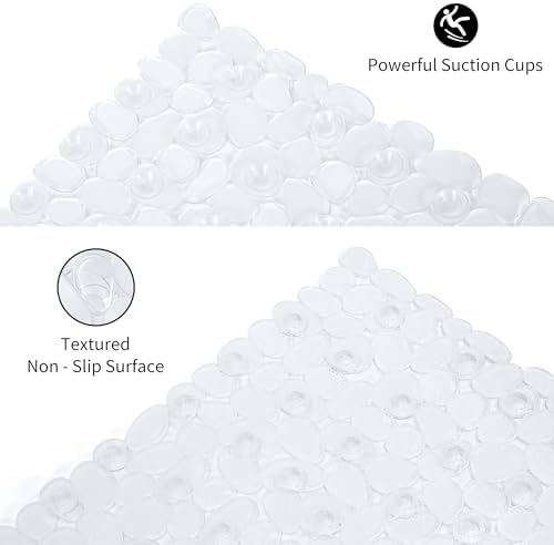 Non-Slip Bathtub Mat with Suction Cups and Drainage Holes