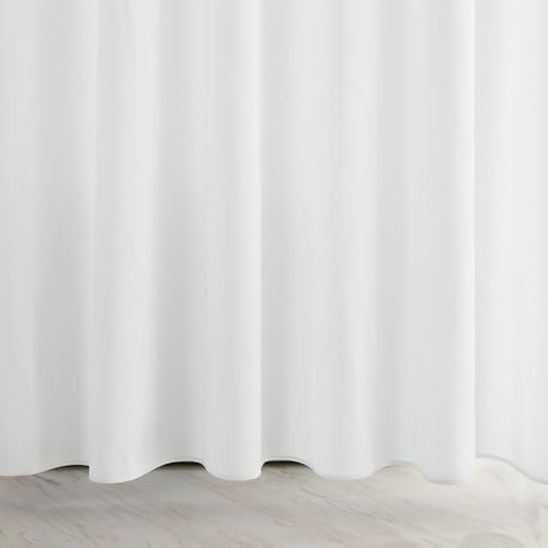 YISURE 100 Cotton Shower Curtain 72x72 White