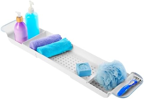 Madesmart Expandable Bath Tray White