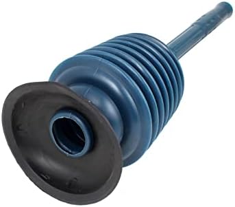 Qtqgoitem Plastic Suction Toilet Plunger Blue Black