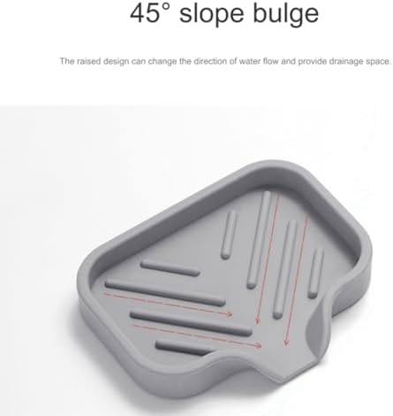 Self Draining Soap Bar Holder S Grey