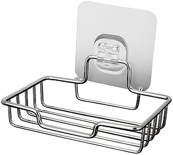 LIFKOME Self-Adhesive Soap Dish Holder for Wall and Kitchen