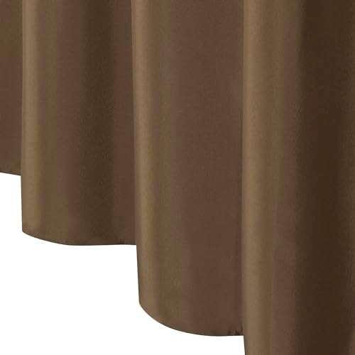 GoodGram Hotel Water Resistant Shower Curtain Liner - Brown 1