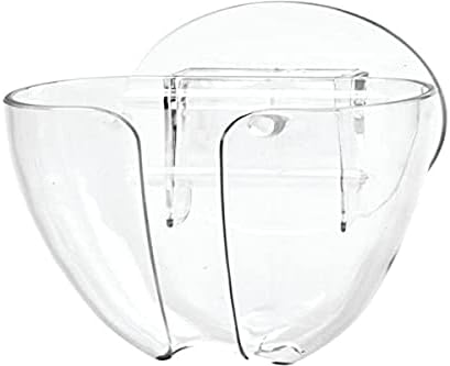 InterDesign Clear Suction Cup Soap Holder for Kitchen and Bath