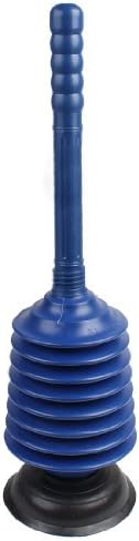 Qtqgoitem 50cm Toilet Plunger Blue Black