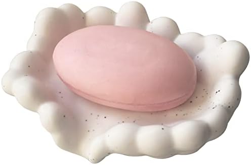 White Ceramic Soap Dish with Self-Draining Design 1