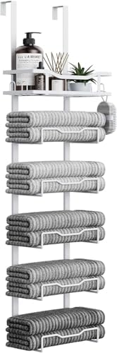 Aetyord No Drill Over Door 6-Tier Towel Rack