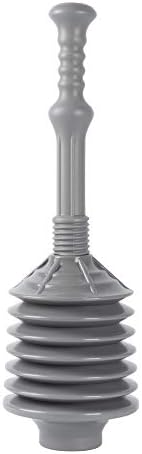 JS Jackson Supplies Professional Bellows Toilet Plunger - Grey