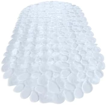 TIKE SMART Pebbles Non-Slip Bathtub Mat 27x14 Oval