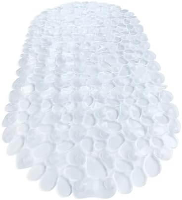 TIKE SMART Pebbles Non-Slip Bathtub Mat 27x14 Oval
