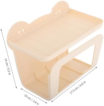 BESTYASH Toilet Paper Holder with Shelf Wall Mounted Organizer