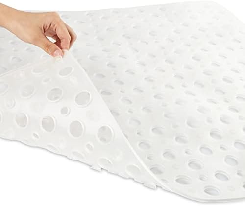 ENKOSI 21x21 Non-Slip TPE Square Shower Mat with Suction Cups