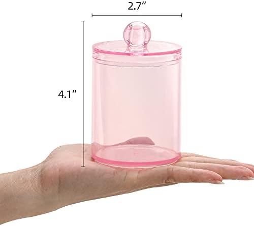 Tbestmax 3 Pack Cotton Swab Jar Holder Organizer