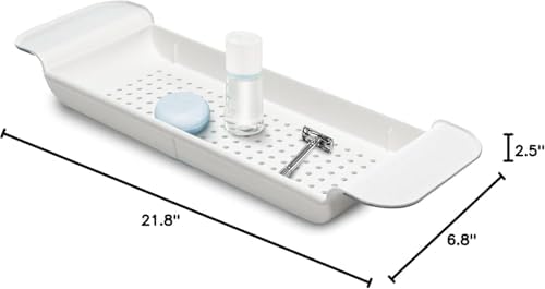 Madesmart Expandable Bath Tray White
