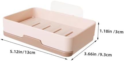 ABOOFAN Wall-Mounted Soap Dish Khaki Single Layer 1
