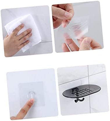 Wall Mount Soap Dish with Drain Hooks Bathroom Holder