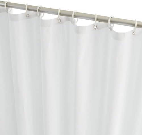 YISURE 100 Cotton Shower Curtain 72x72 White