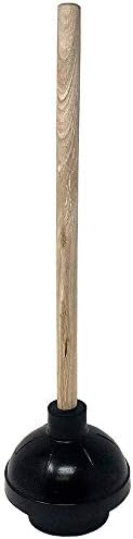 LavoHome Heavy Duty Toilet Plunger with Wooden Handle