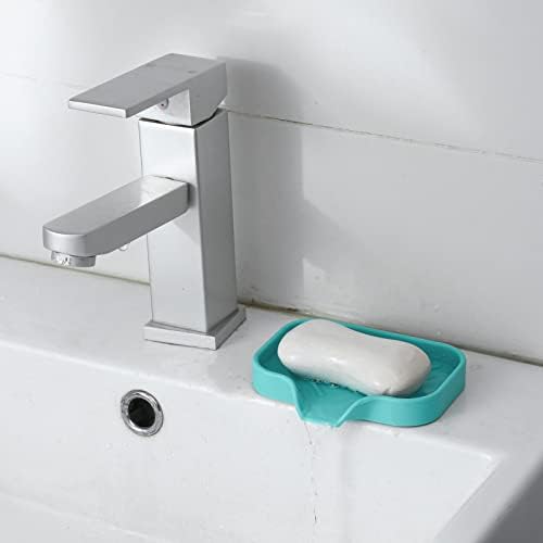 MicoYang Silicone Soap Dish with Drain Spout - 49x32 1