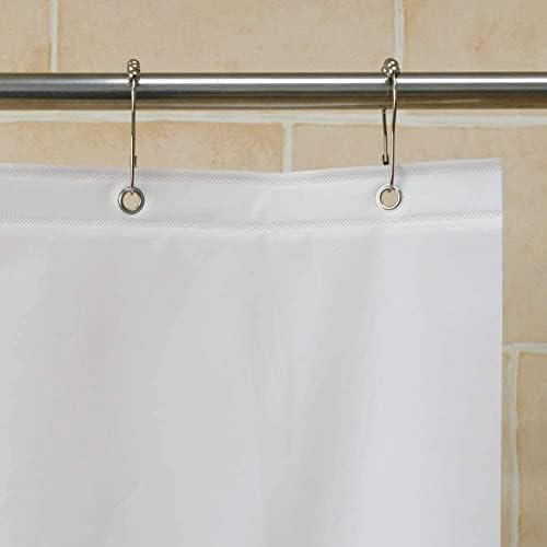 YISURE White PEVA Shower Curtain Liner for Clawfoot Tub