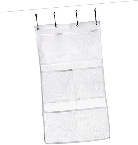 CAXUSD Bathroom Mesh Shower Adhesive Hooks Organizer